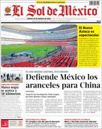 Portada de El Sol de México (M&eacute;xico)