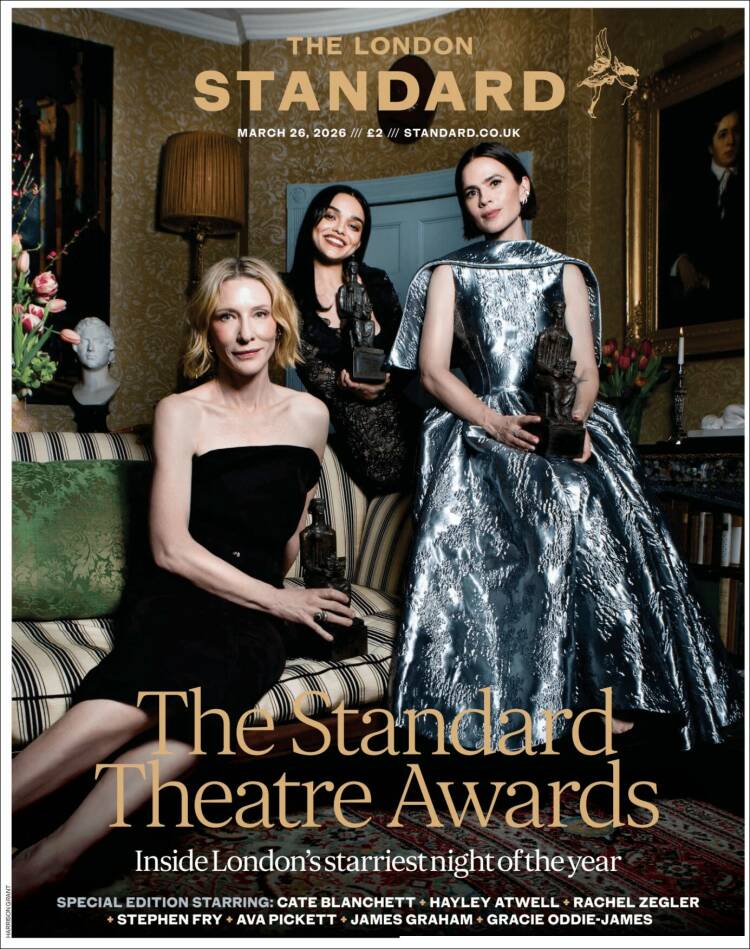 Portada de Evening Standard (Reino Unido)