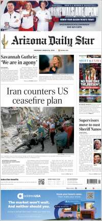 Portada de Arizona Daily Star (USA)
