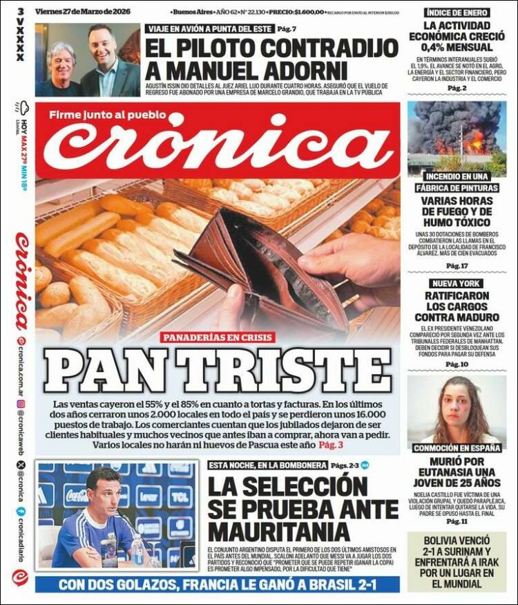 Portada de La Voz del Chaco (Argentina)