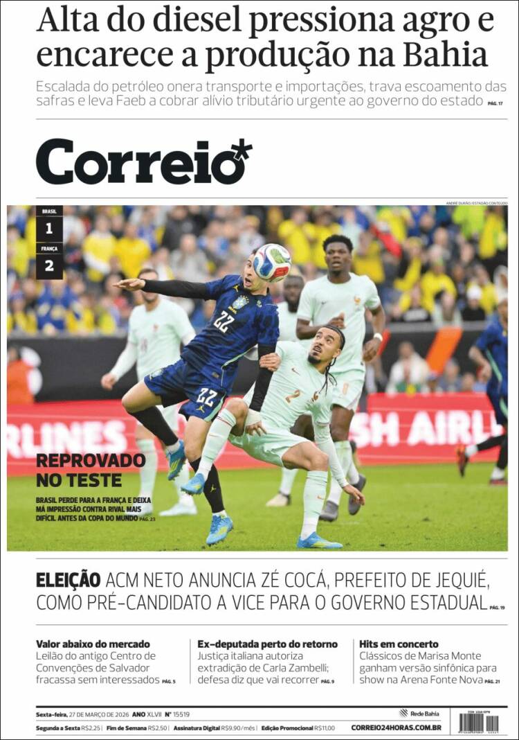 Portada de Correio* (Brasil)