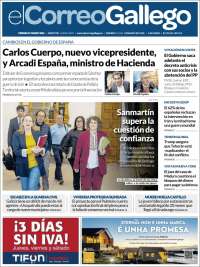 Portada de El Correo Gallego (Espa&ntilde;a)
