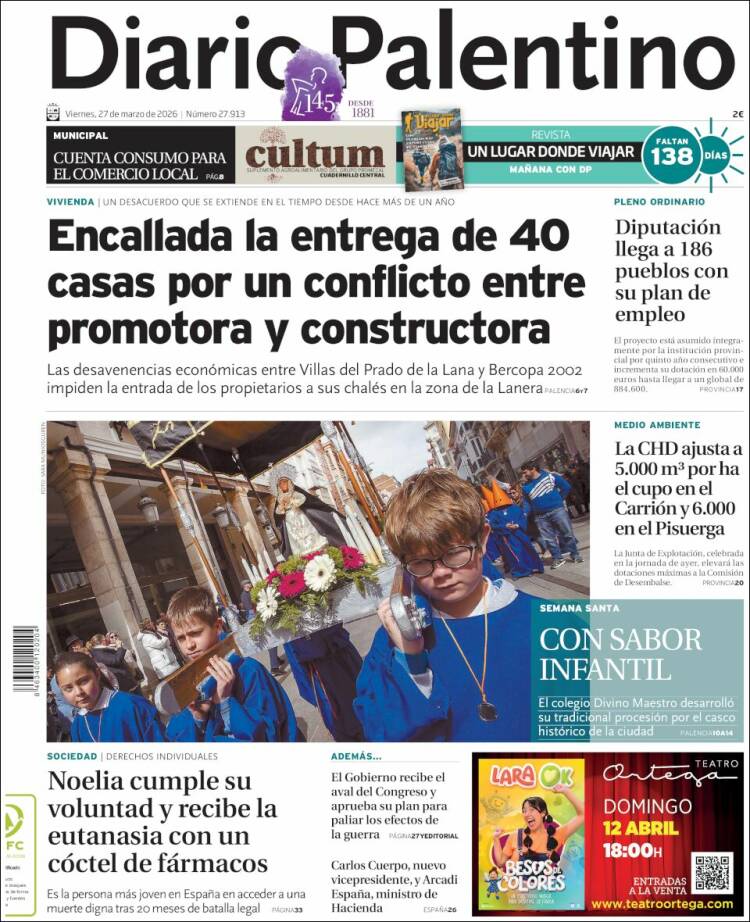 Portada de Diario Palentino (Espa&ntilde;a)