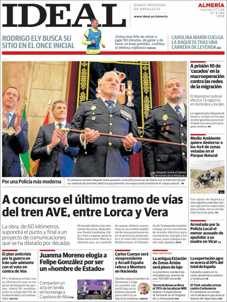 Portada de Ideal Almeria (Espa&ntilde;a)