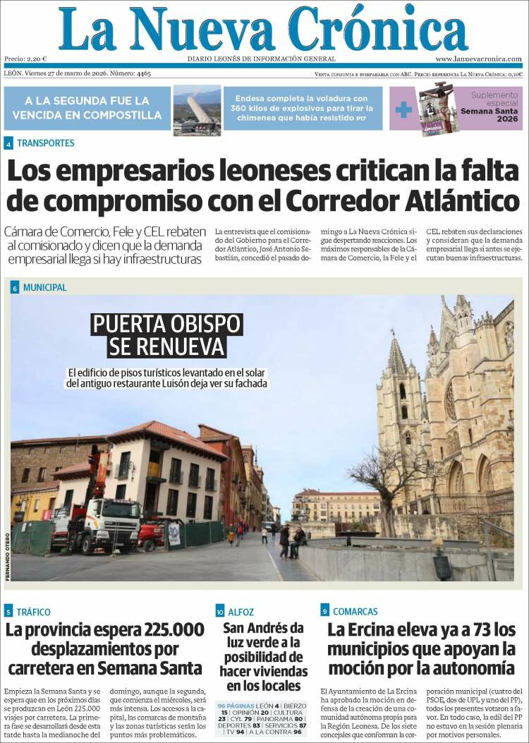 Portada de La Nueva Crónica (Espa&ntilde;a)