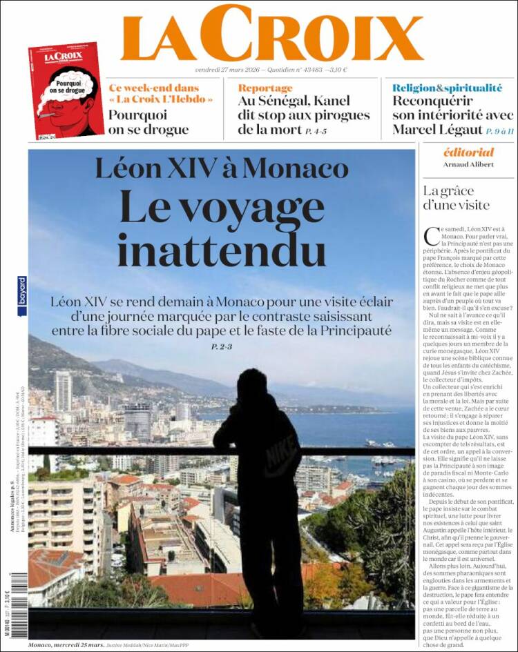 Portada de La Croix (Francia)