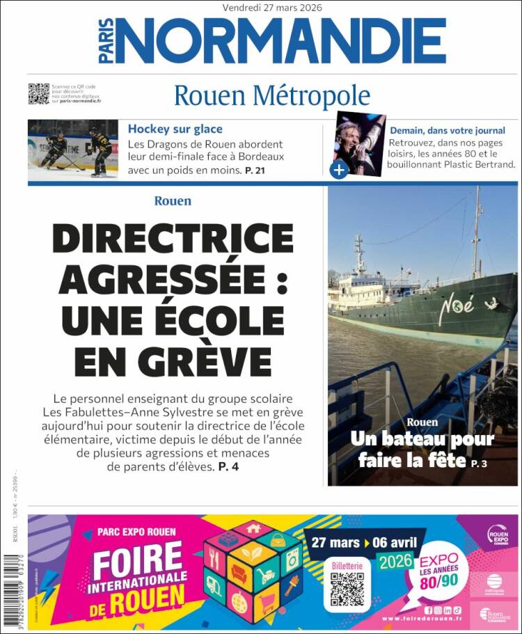 Portada de Paris Normandie (Francia)