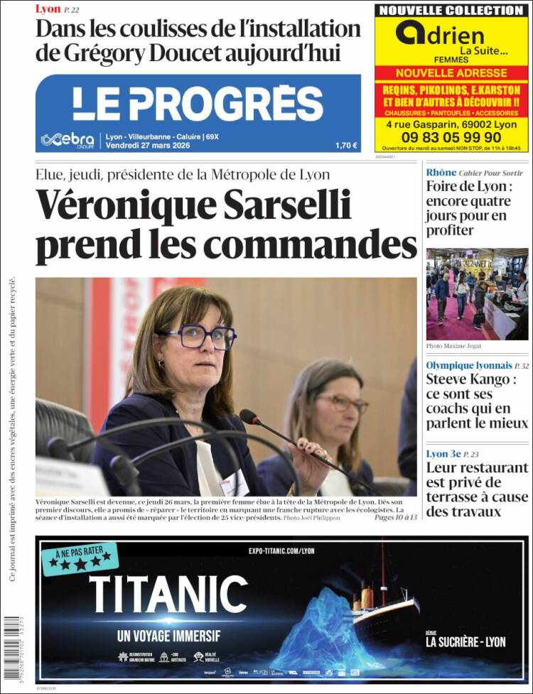 Portada de Progres de Fecamp (Francia)