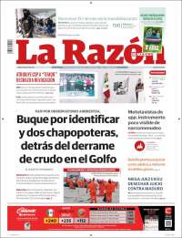 Portada de La Razón (M&eacute;xico)