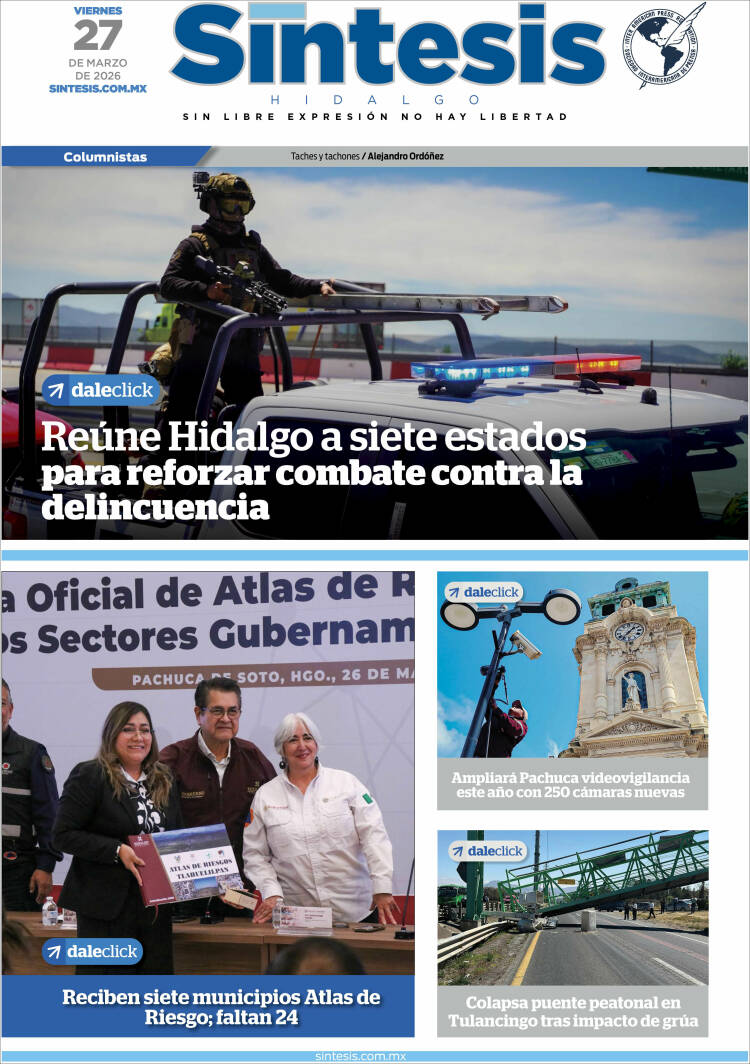 Portada de Sistesis - Hidalgo (M&eacute;xico)