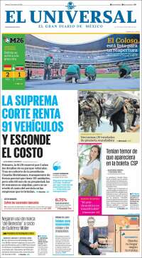 Portada de El Universal (M&eacute;xico)
