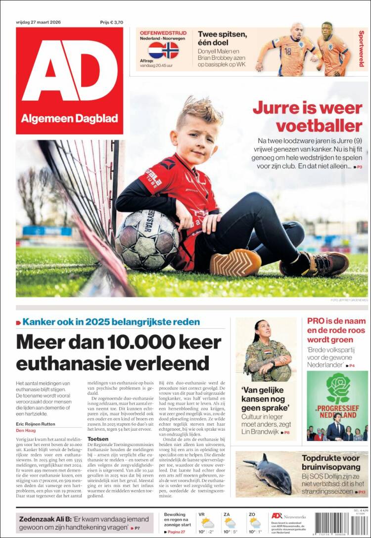 Portada de AD (Pa&iacute;ses Bajos)