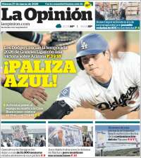 Portada de La Opinión (USA)