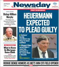 Portada de Newsday (USA)