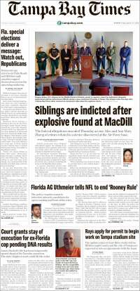 Portada de Tampa Bay Times (USA)