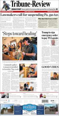 Portada de Tribune-Review (USA)