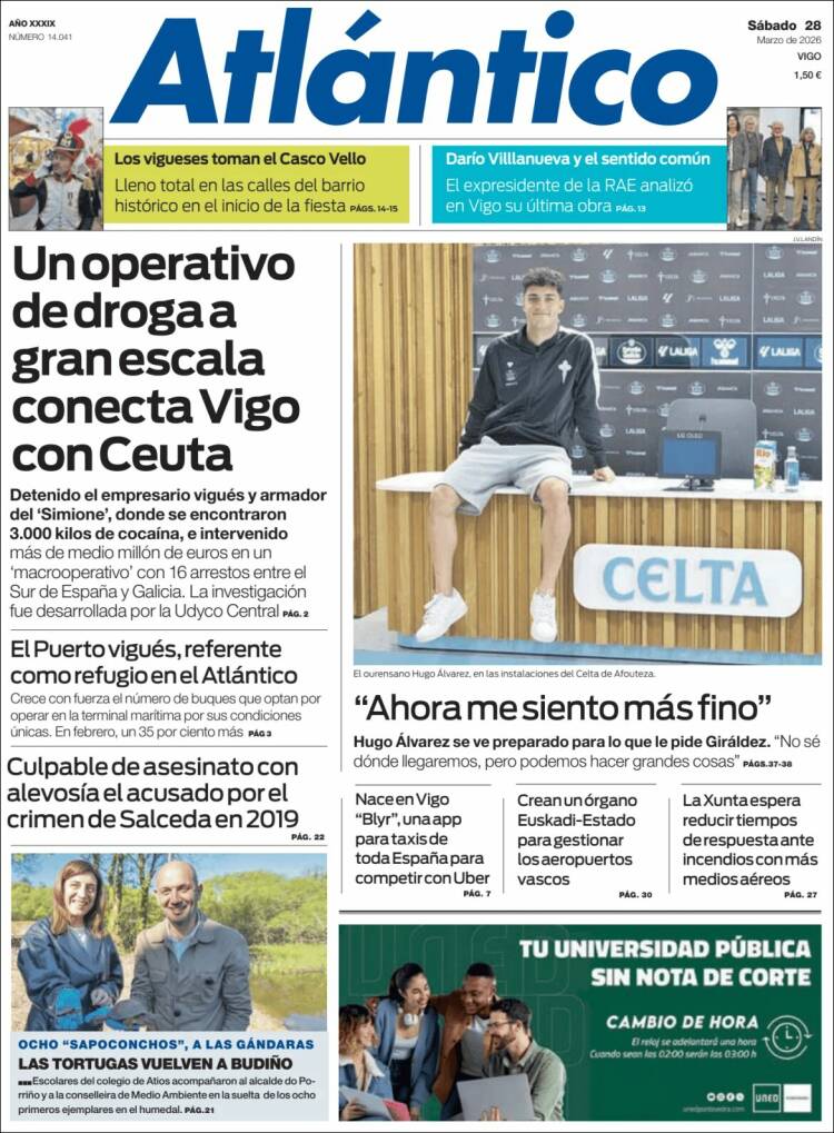 Portada de Atlántico Diario (Espa&ntilde;a)