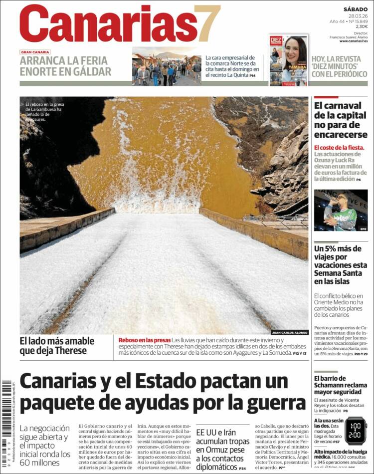 Portada de Canarias 7 (Espa&ntilde;a)