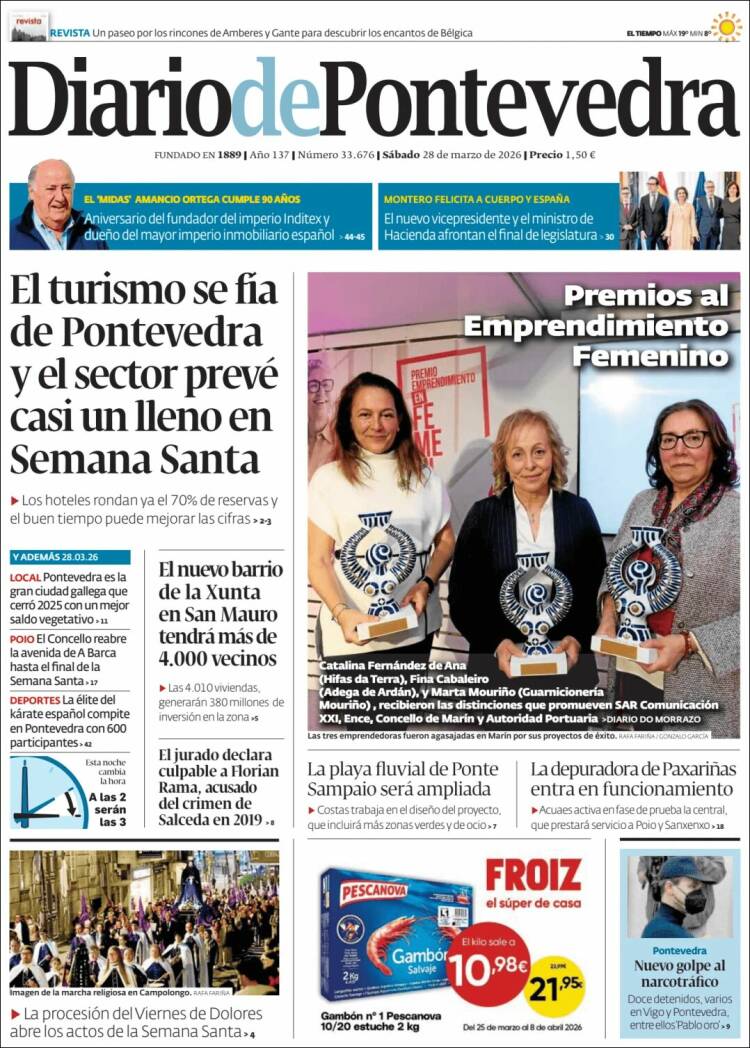 Portada de Diario de Pontevedra (Espa&ntilde;a)