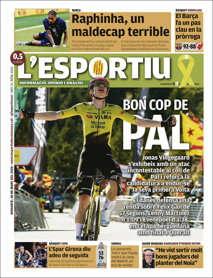Portada de L'Esportiu (Espa&ntilde;a)