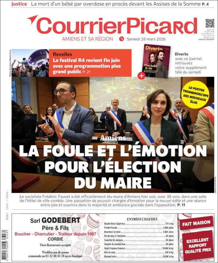 Portada de Courrier Picard (Francia)