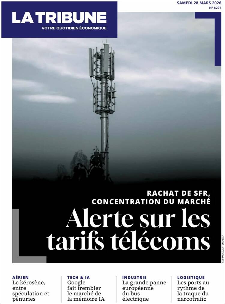 Portada de La Tribune (Francia)