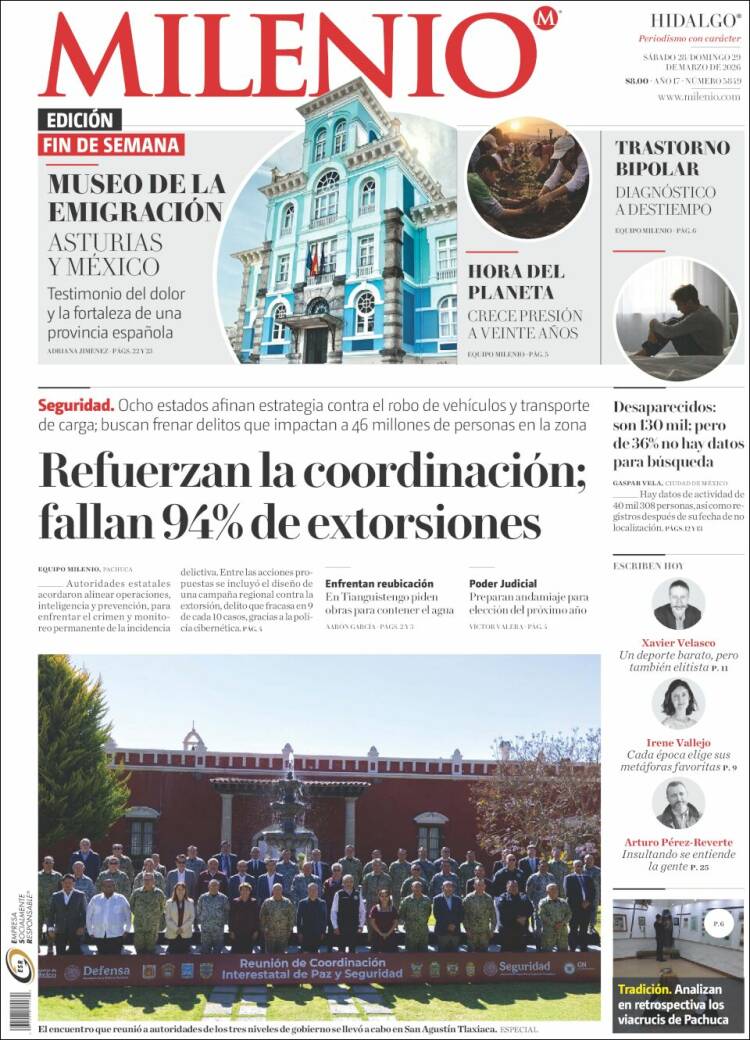 Portada de Milenio de Hidalgo (M&eacute;xico)