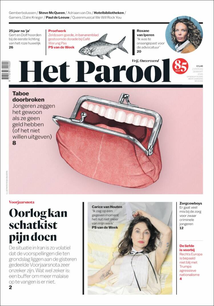 Portada de Het Parool (Pa&iacute;ses Bajos)
