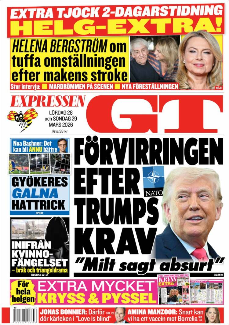 Portada de Göteborgstidningen (Sweden)