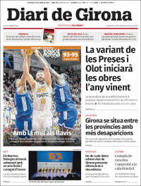 Portada de Diari de Girona (Espagne)
