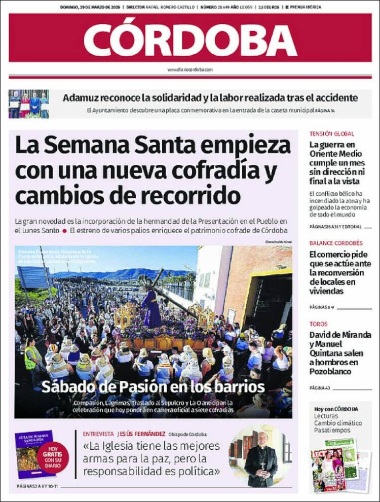Portada de Diario de Córdoba (Espa&ntilde;a)