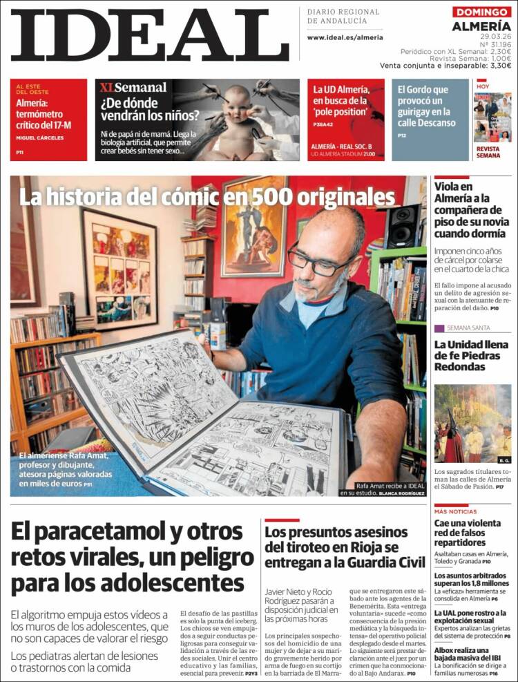 Portada de Ideal Almeria (Spain)