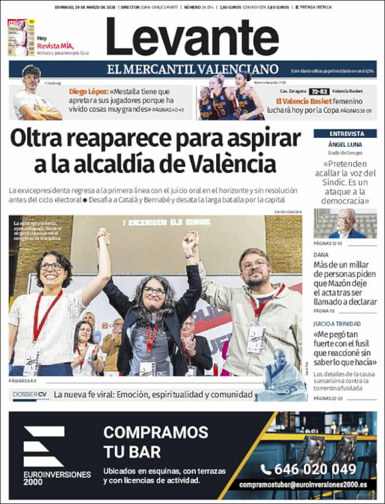 Portada de Levante (Espa&ntilde;a)