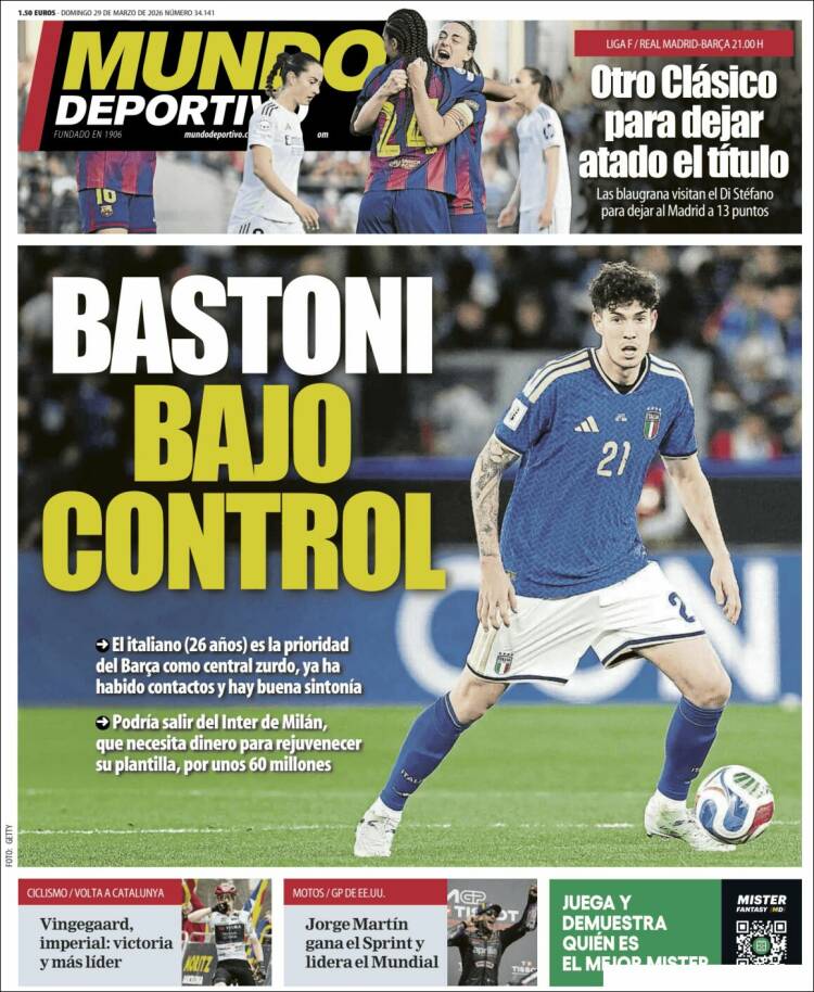 Portada de El Mundo Deportivo (Espa&ntilde;a)
