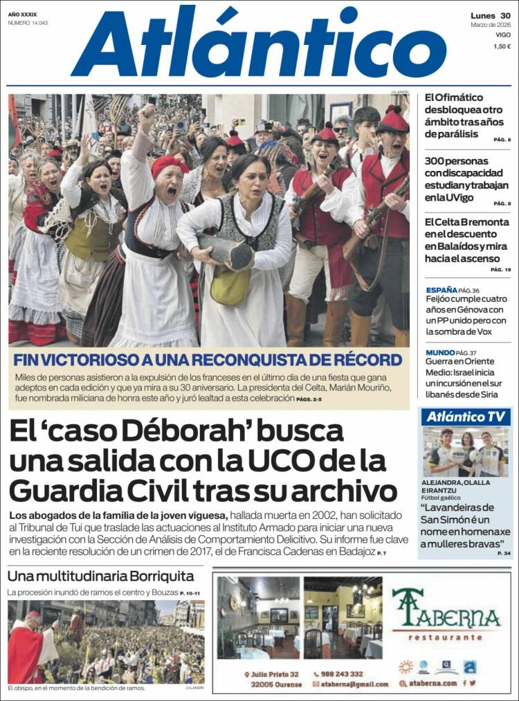 Portada de Atlántico Diario (Espa&ntilde;a)