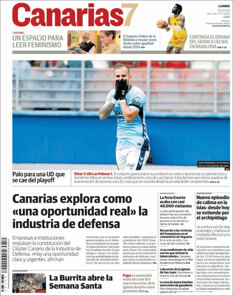 Portada de Canarias 7 (Espa&ntilde;a)
