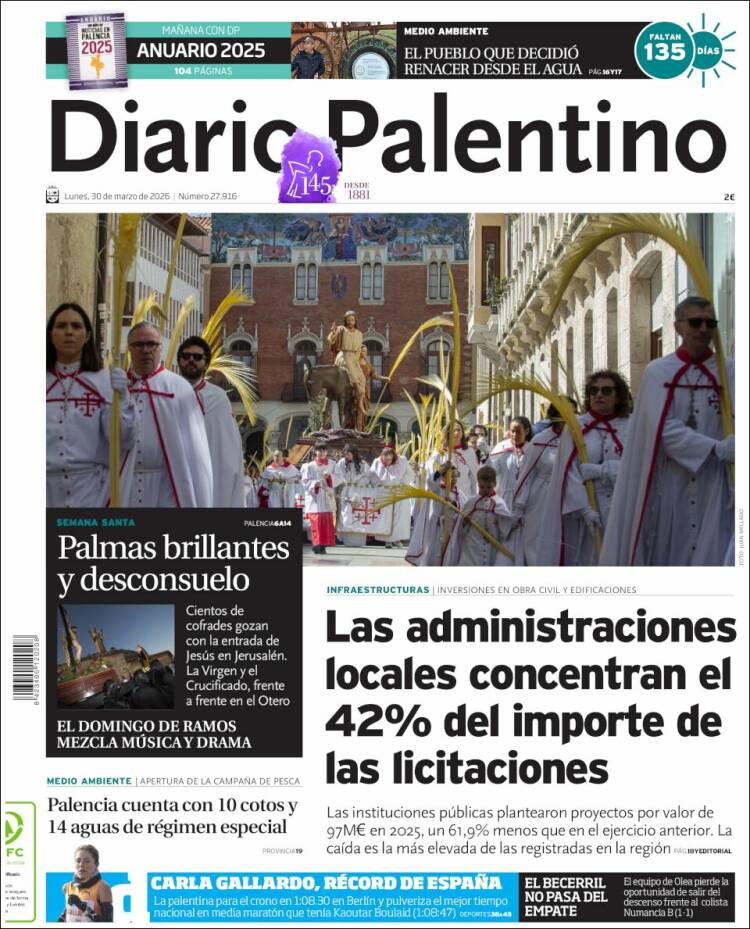 Portada de Diario Palentino (Espa&ntilde;a)