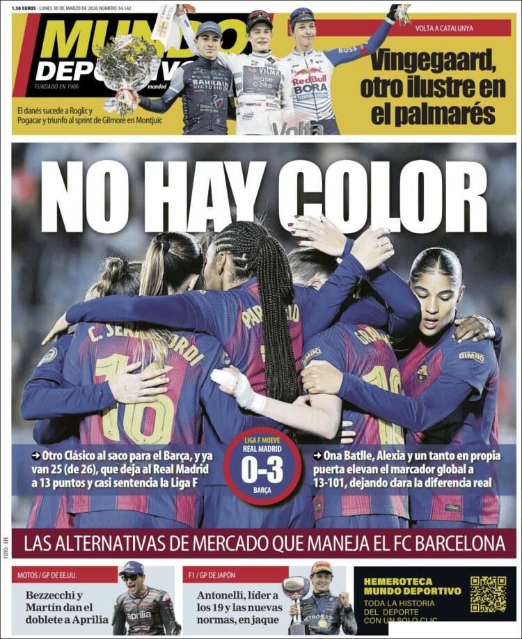 Portada de El Mundo Deportivo (Espa&ntilde;a)