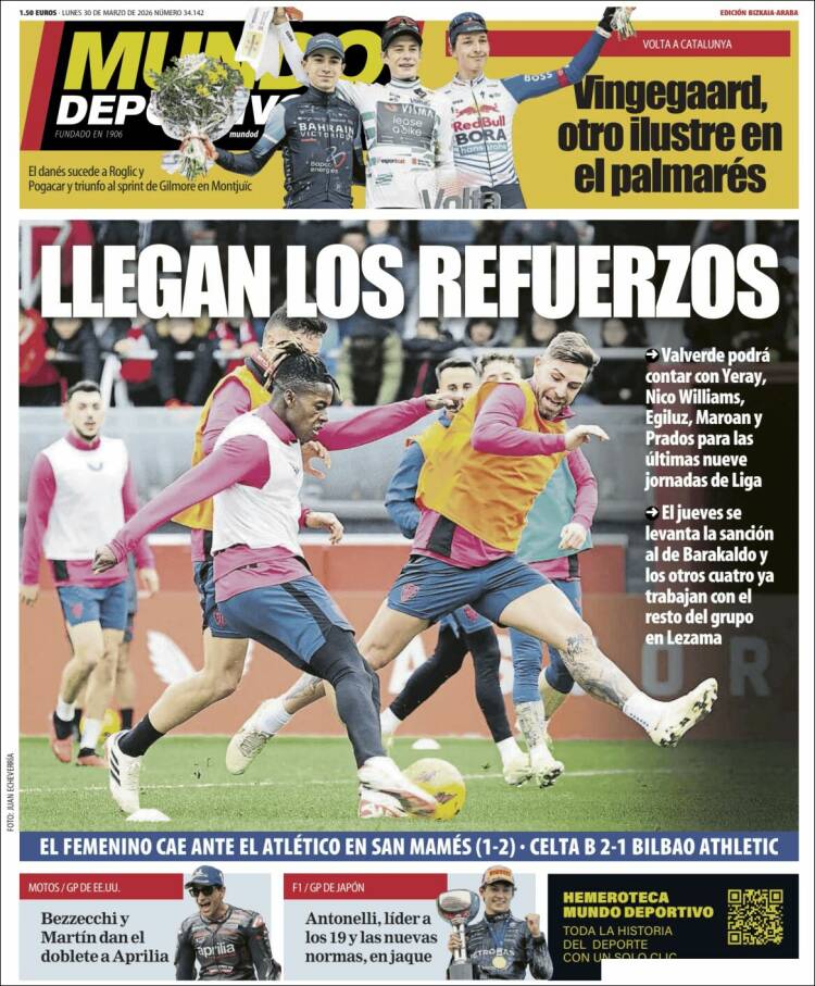 Portada de Mundo Deportivo Bizkaia (Espa&ntilde;a)