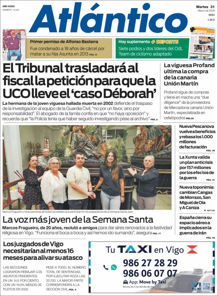 Portada de Atlántico Diario (Espa&ntilde;a)