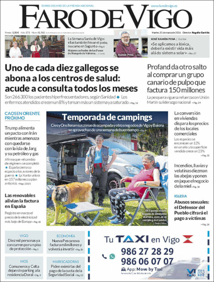 Portada de Faro de Vigo (Espa&ntilde;a)