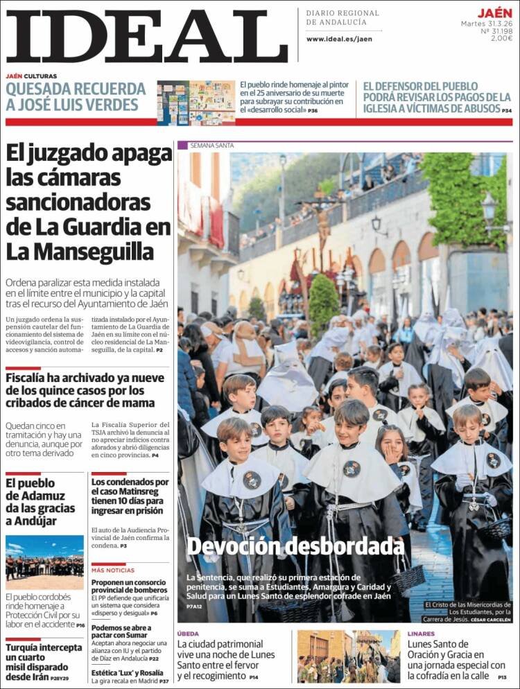 Portada de El Ideal de Jaén (Espa&ntilde;a)