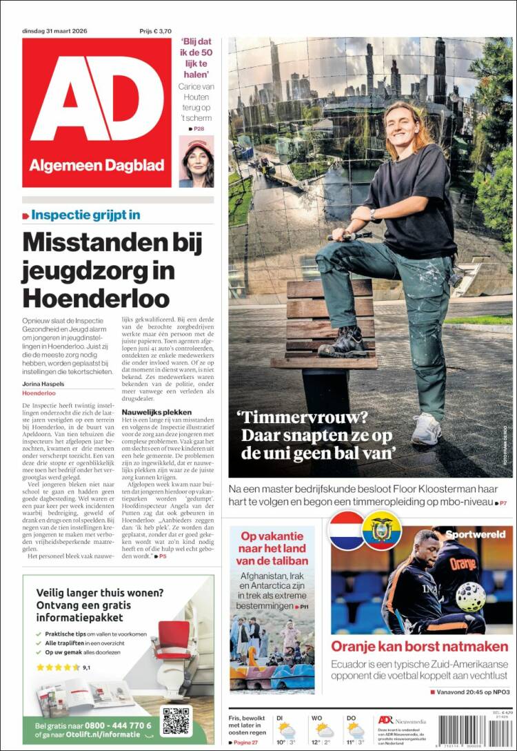 Portada de AD (Netherlands)