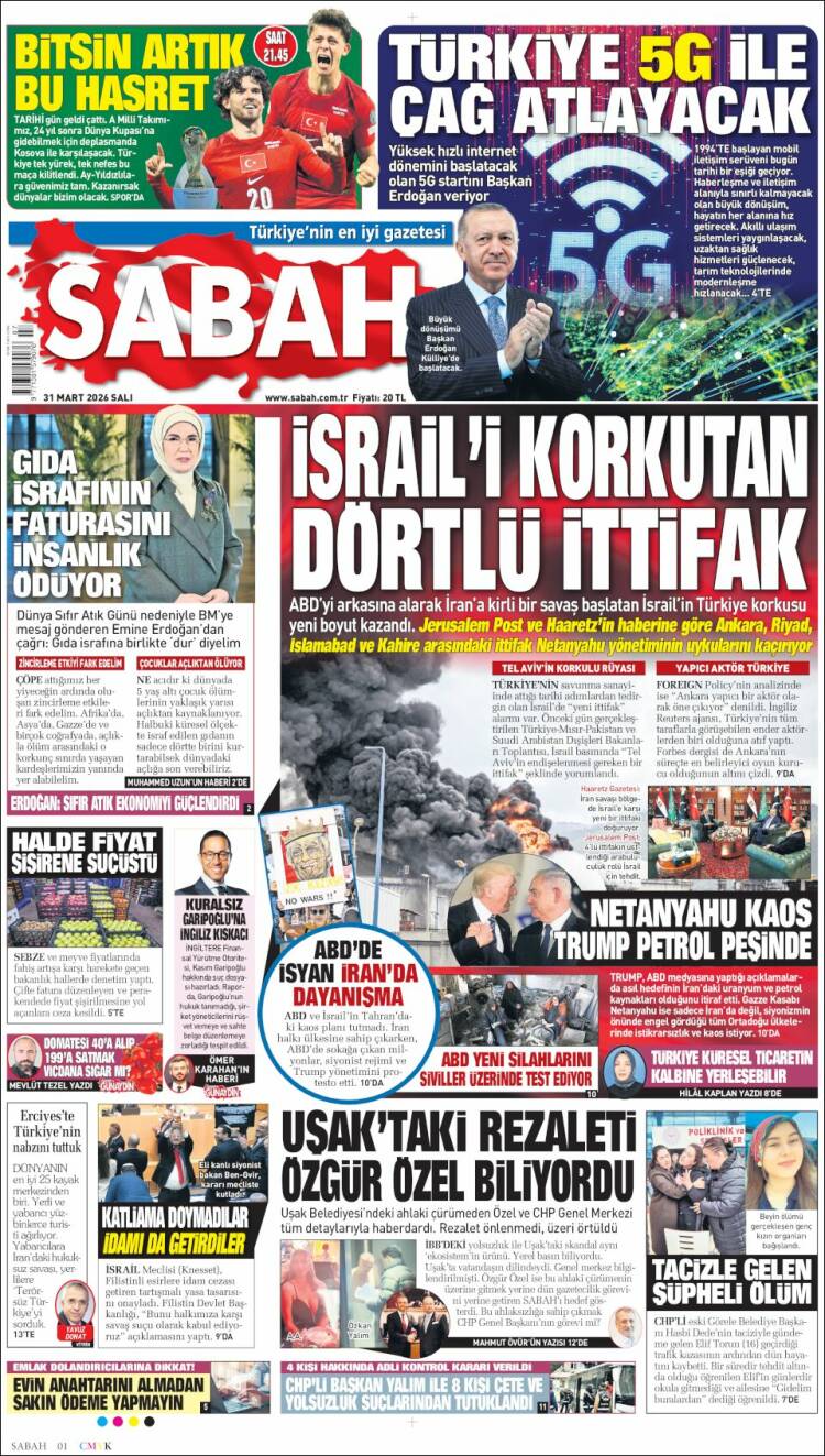 Portada de Sabah (Turkey)