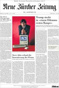 Portada de Neue Zürcher Zeitung (Switzerland)