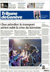 Portada de La Tribune de Genève (Switzerland)
