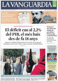 Portada de La Vanguardia (Spain)