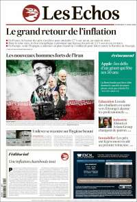 Portada de Les Echos (France)