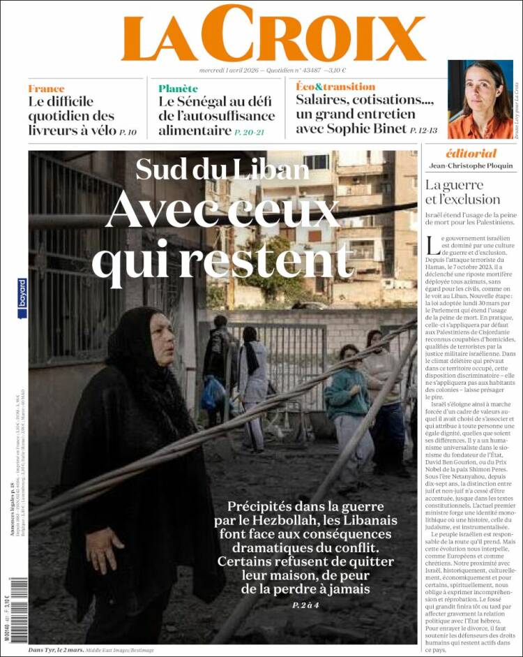 Portada de La Croix (France)