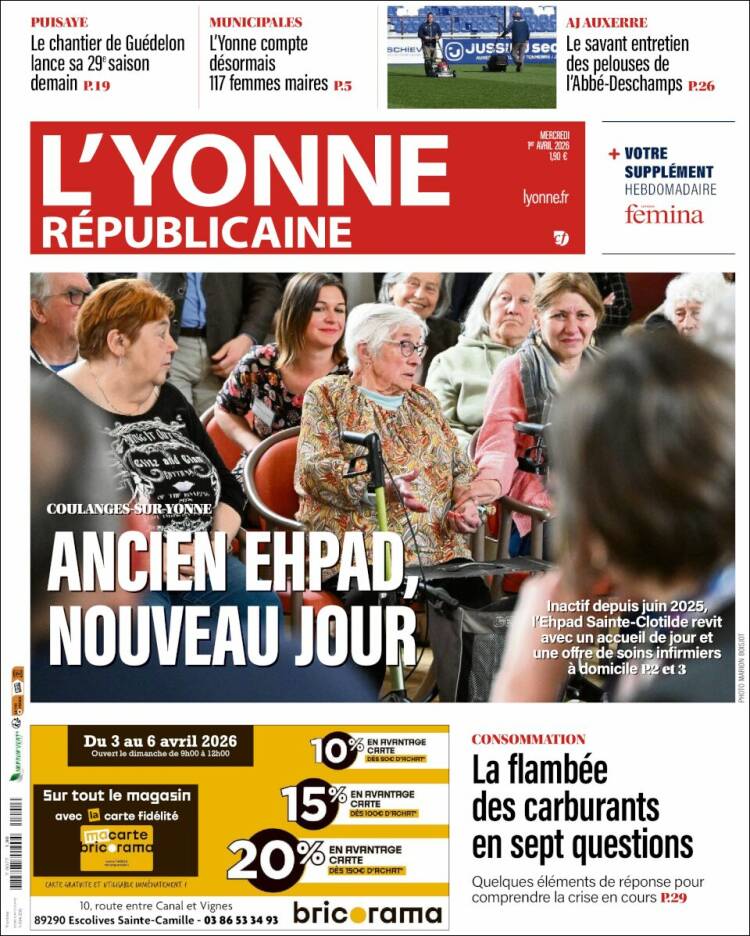 Portada de L'Yonne-Républicaine (France)